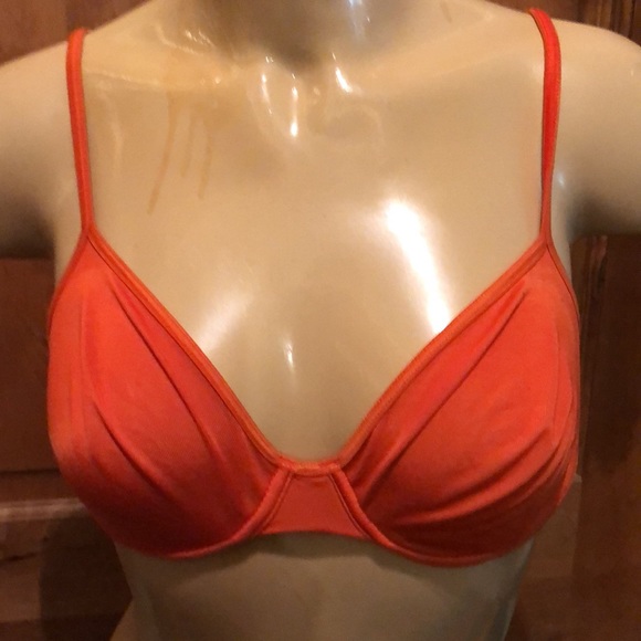 Orange Victoria’s Secret sheer bra  34B - Picture 2 of 4